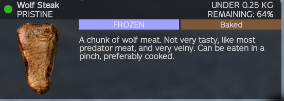 Frozen steaks Namalsk